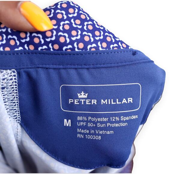 Peter Millar Womens Raglan Color Block Performance Quarter Zip M - Picture 3 of 9